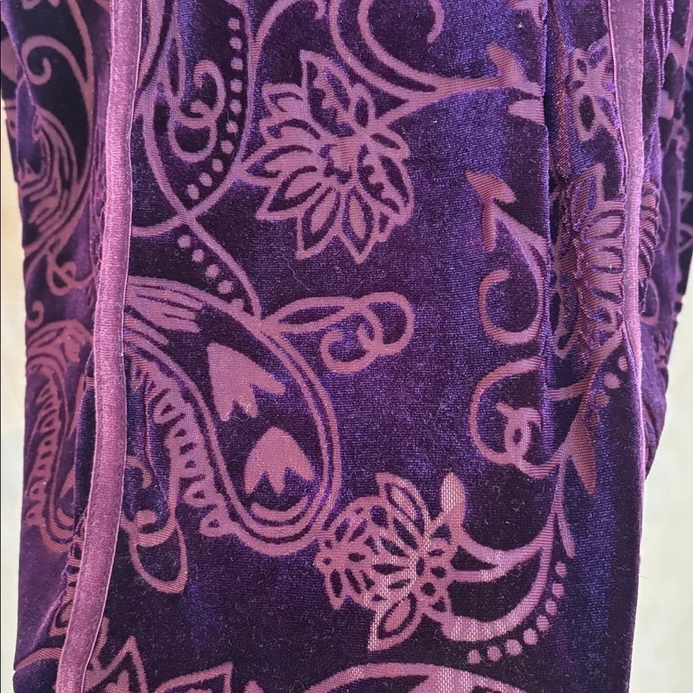 Free People Dress Velvet Burnout Boho Sleeveless Burgundy Size Small
